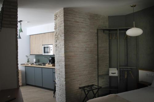 Kuchyň nebo kuchyňský kout v ubytování La Cúpula