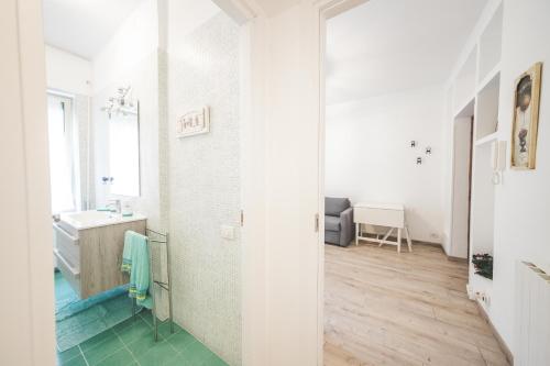 Een badkamer bij LA CASETTA AL VATICANO