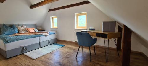 Postel nebo postele na pokoji v ubytování Apartments Nähe Red Bull Ring