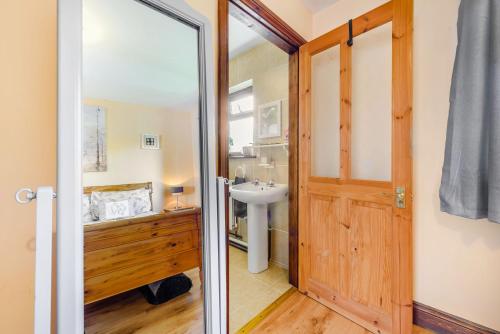 Køkken eller tekøkken på Covert Farm Cwtch