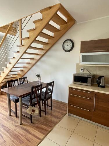 Kuchyň nebo kuchyňský kout v ubytování Apartament Aga