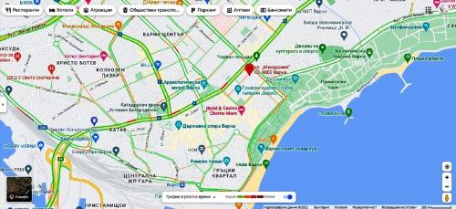 un mapa de la ciudad de san francisco en Топ център Варна, на минути пеш от морето!, en Varna