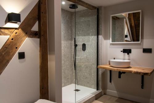 Koupelna v ubytování La Tannerie De Durbuy B&B