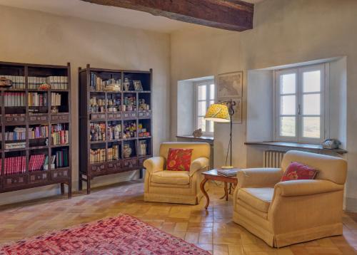 Knihovna v bed and breakfast