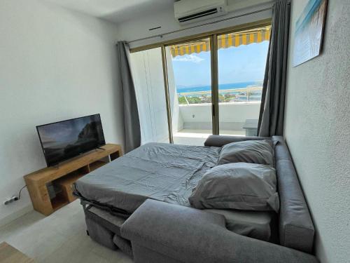 Televízia a/alebo spoločenská miestnosť v ubytovaní #902 MARINA RIVIERA BAY - Marina Baie des Anges