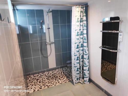 Koupelna v ubytování Gîte la bocagère