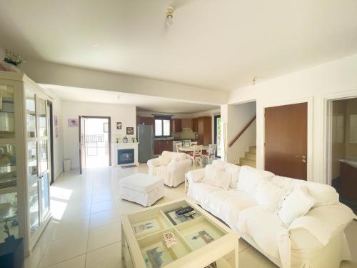 Virtuvė arba virtuvėlė apgyvendinimo įstaigoje Villa Chrysa