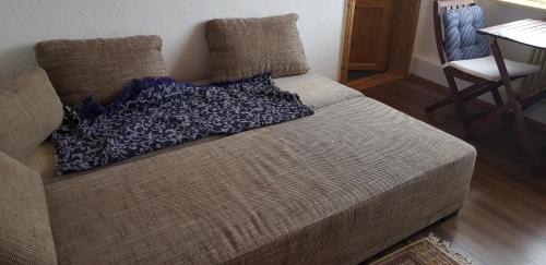 Кровать или кровати в номере Ferienhof Ziegler - Studio Fingerhut
