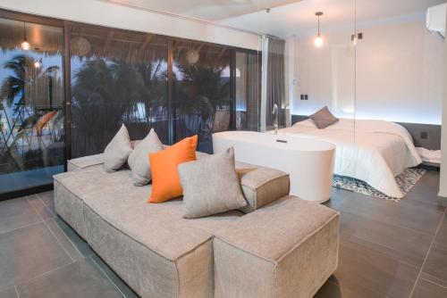 Posezení v ubytování Casa Tilmacalli Hotel Boutique