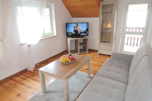 Televízia a/alebo spoločenská miestnosť v ubytovaní House in Misdroy for 4 persons