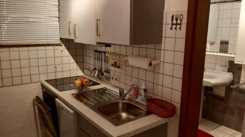 O bucătărie sau chicinetă la Haus Harzer Bergblick all inklusiv Sauna Whirlpool
