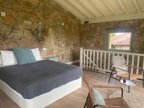 Postel nebo postele na pokoji v ubytování El Paraíso de Villar