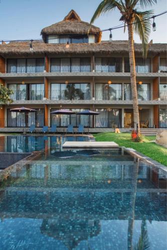 Bazén v ubytování Casa Tilmacalli Hotel Boutique nebo v jeho okolí