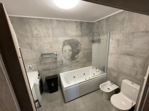 Koupelna v ubytování Mircea’s Apartament
