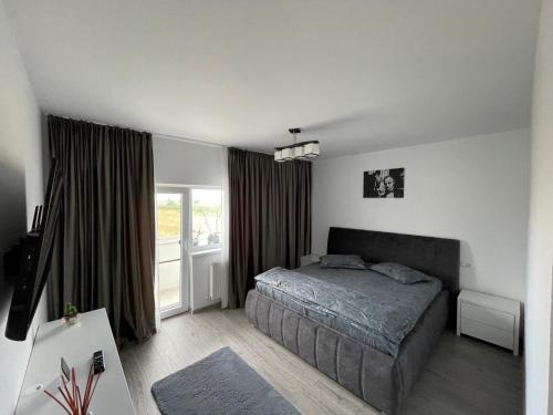 Postel nebo postele na pokoji v ubytování Mircea’s Apartament