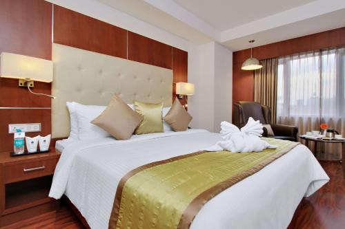 Cama o camas de una habitación en Comfort Inn Insys