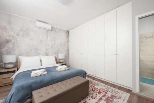 Кровать или кровати в номере Villa Luka