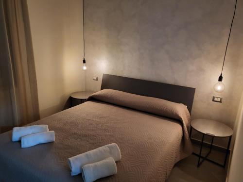Postel nebo postele na pokoji v ubytování Casa dello stretto