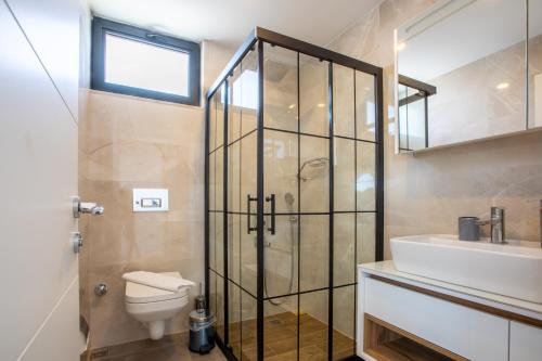 Koupelna v ubytování VILLA ALKIM