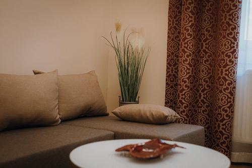 Ruang duduk di Dózsa Apartman Szeged