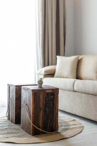Χώρος καθιστικού στο Amalthia Luxury Suites