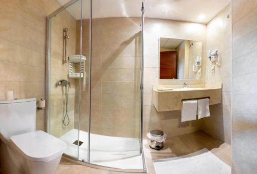 Koupelna v ubytování Hotel Veiganova
