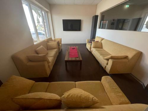 Χώρος καθιστικού στο Hotel Koralpe