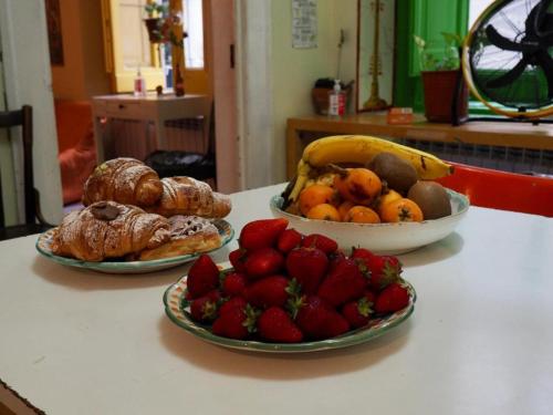 Jídlo v hostelu nebo okolí