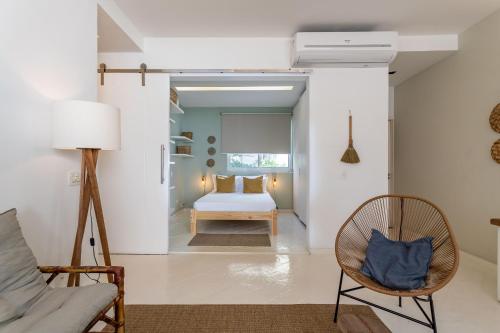 Кровать или кровати в номере Cobertura em Ipanema - Vista oceânica - JAC1