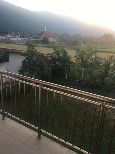 a view from the balcony of a house at Cozy 2 bedroom apartment in Sarajevo