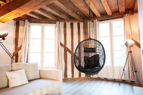 Duplex colombage centre historique d'Orléans