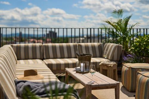 Ein Sitzbereich in der Unterkunft FREIgeist Göttingen Nordstadt, A Member of Design Hotels