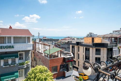 an aerial view of a city with buildings at Valdivia Hotel Sultanahmet in Istanbul