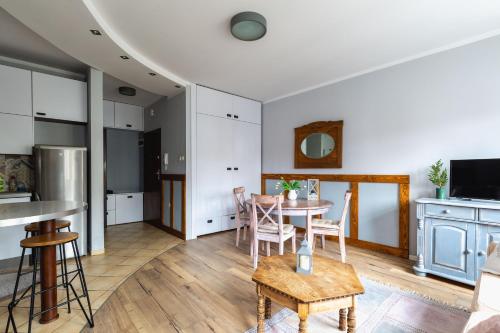 Dapur atau dapur kecil di Apartament Stare Miasto