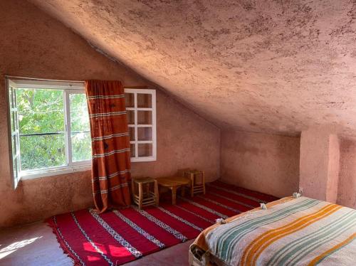 Gîte Camping Amazigh 객실 침대