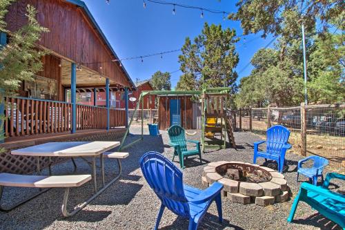 Serene Family Cabin with Fire Pit and Jungle Gym!