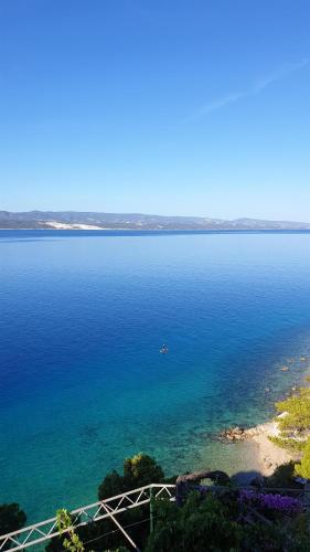 a view of a large body of water at Apartments Liana - VaLa in Mimice