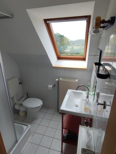 Koupelna v ubytování Five Oaks - Grüne Wohnung