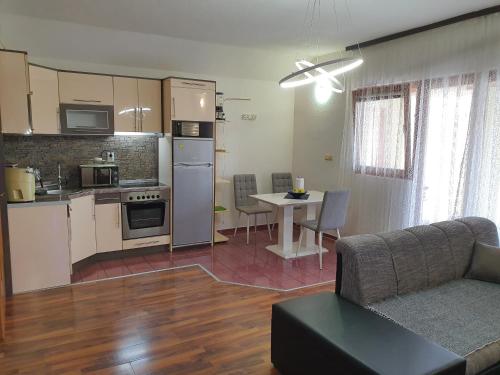 Kuchyň nebo kuchyňský kout v ubytování HOSTEL "ARCO"