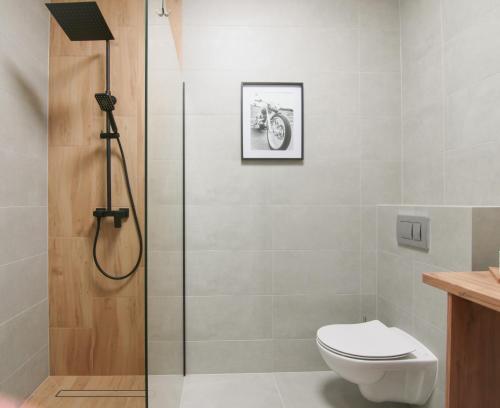Koupelna v ubytování Apartamenty Vulcan