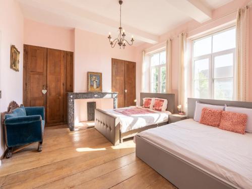 Ένα ή περισσότερα κρεβάτια σε δωμάτιο στο Cozy Comfort in Cerfontaine