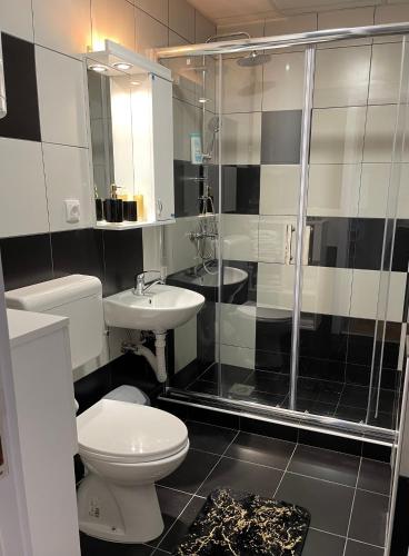 Ванная комната в City Apartmani Niš