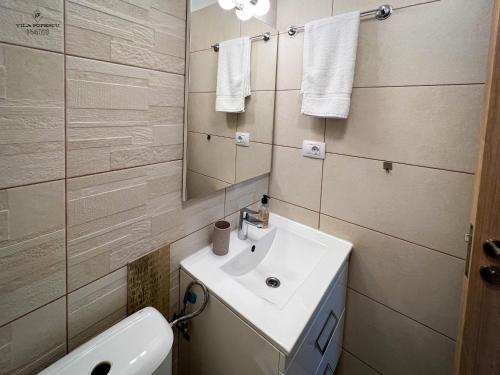 A bathroom at Apartament Popescu