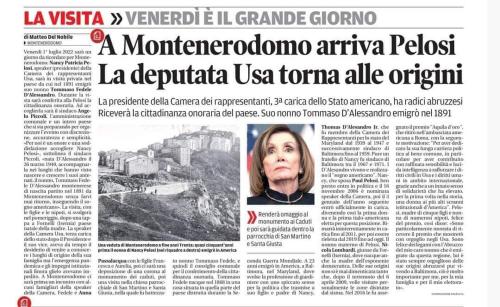 a news paper with a picture of a woman at Casa vacanze nel Parco Nazionale della Majella in Montenerodomo