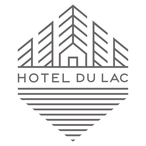 a logo for a hotel du lag at Hotel Du Lac in Montriond