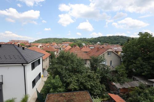 a view of a town with houses and trees at 9 apartments in Jagodina