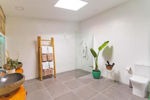 Phòng tắm tại Villa Namaste