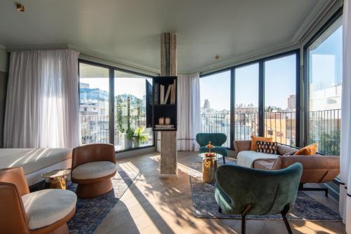 Posezení v ubytování Mayer House
