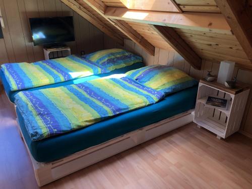 Postel nebo postele na pokoji v ubytování Ferienwohnung Borkum