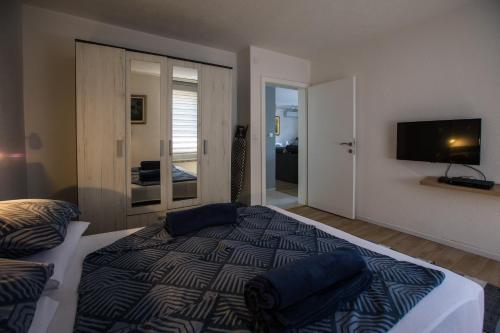 TV a/nebo společenská místnost v ubytování Apartment Salman